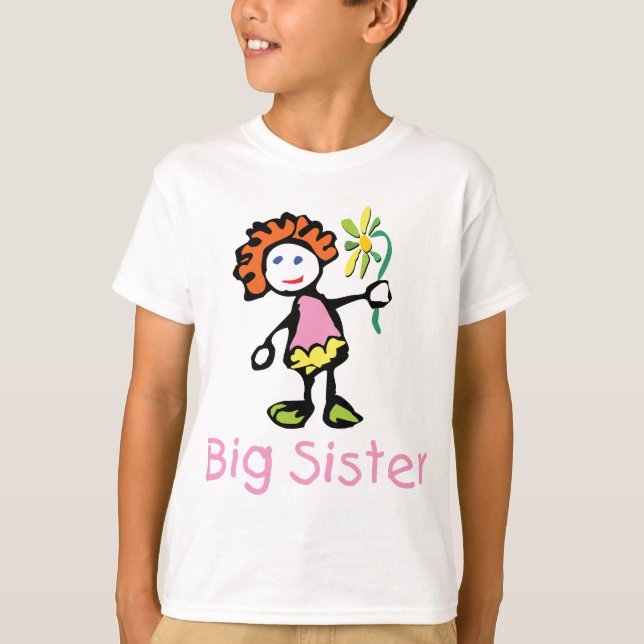 Camiseta divertida de la hermana grande (Anverso)
