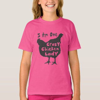 Camiseta divertida de la loca de los pollos lindos
