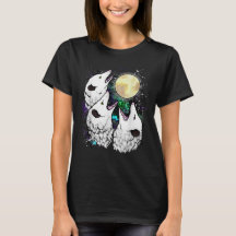 Camiseta divertida de la luna del opossum grita op