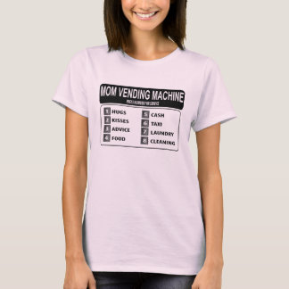 Camiseta divertida de la máquina expendedora de la