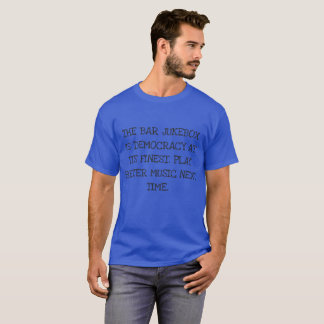 Camiseta divertida de la máquina tocadiscos de la