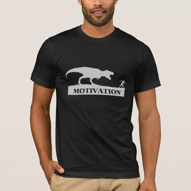 Camiseta divertida de la motivación de T-Rex (Anverso)
