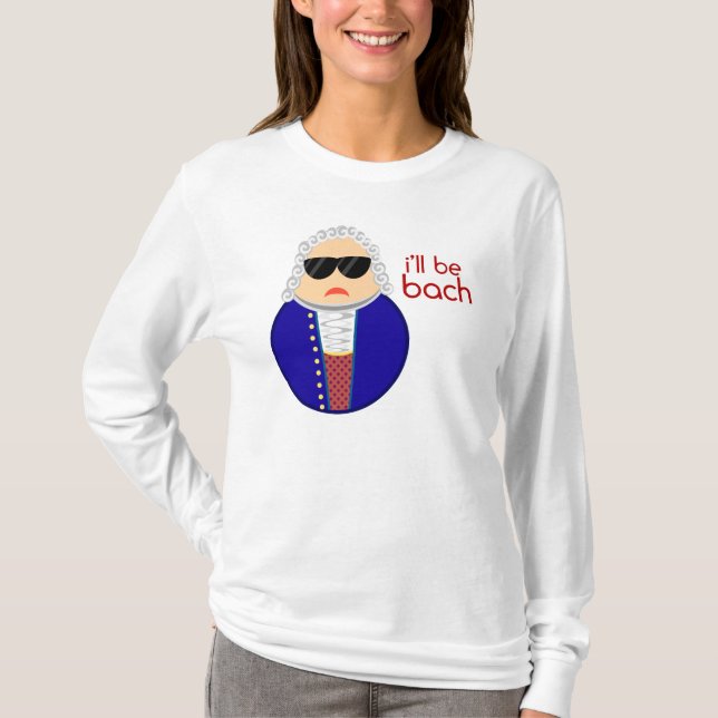 Camiseta divertida de la música de Bach (Anverso)