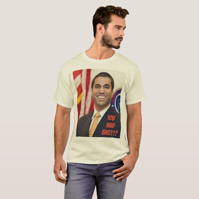 Camiseta divertida de la neutralidad neta de Ajit (Anverso completo)
