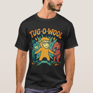 Camiseta divertida de la oveja política Tug-O-Wool