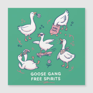 Camiseta Divertida de la Pandilla del Ganso Tonto