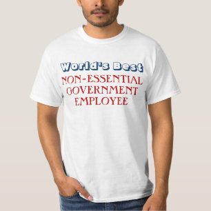 Camiseta divertida de la parada del empleado del