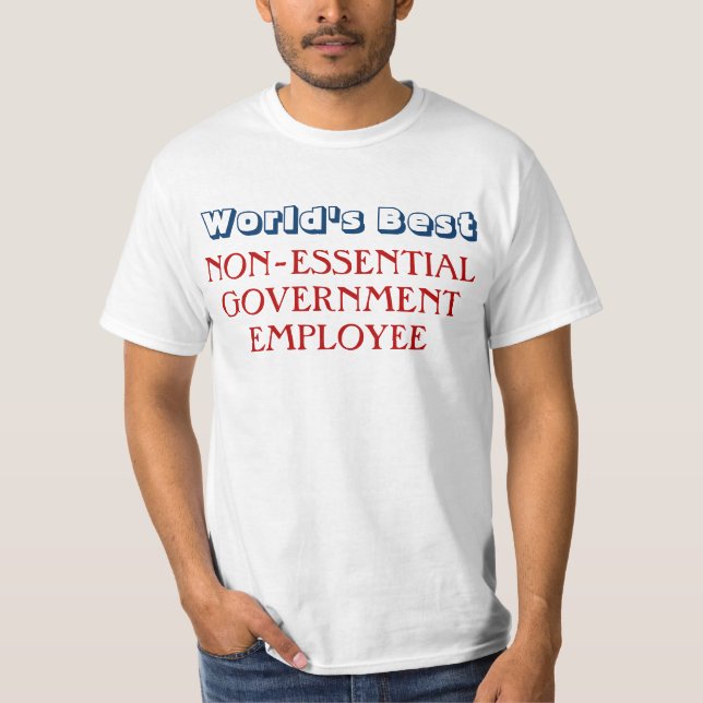Camiseta divertida de la parada del empleado del (Anverso)
