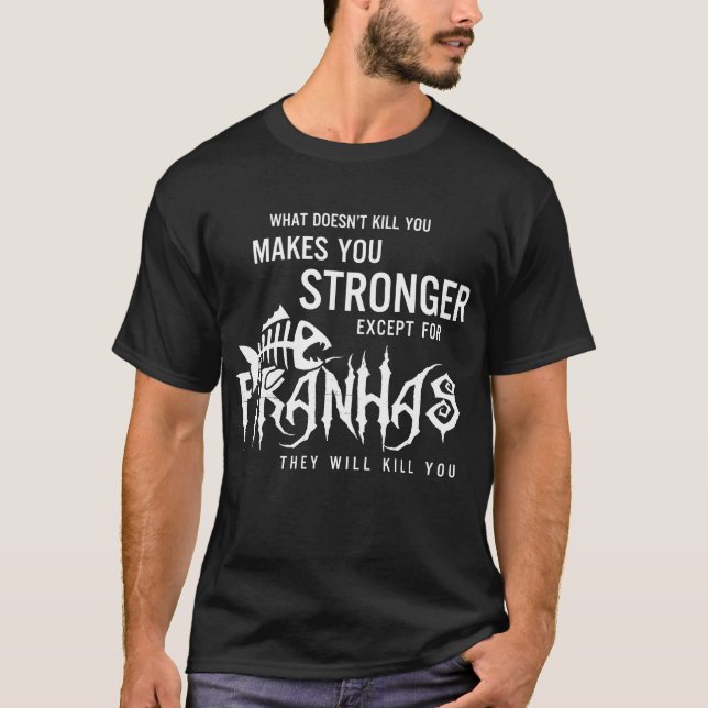 Camiseta divertida de la piraña - regalos lindos (Anverso)
