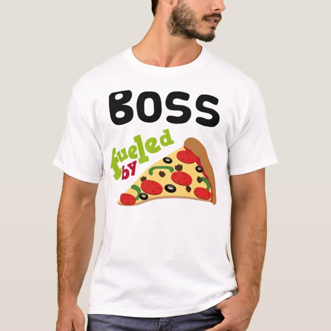 Camiseta (divertida) de la pizza de Boss (Anverso)