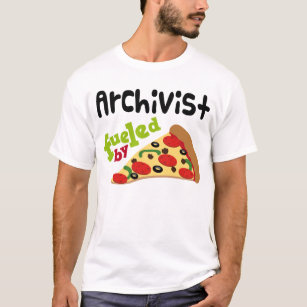 Camiseta (divertida) de la pizza del archivista