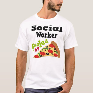 Camiseta (divertida) de la pizza del asistente