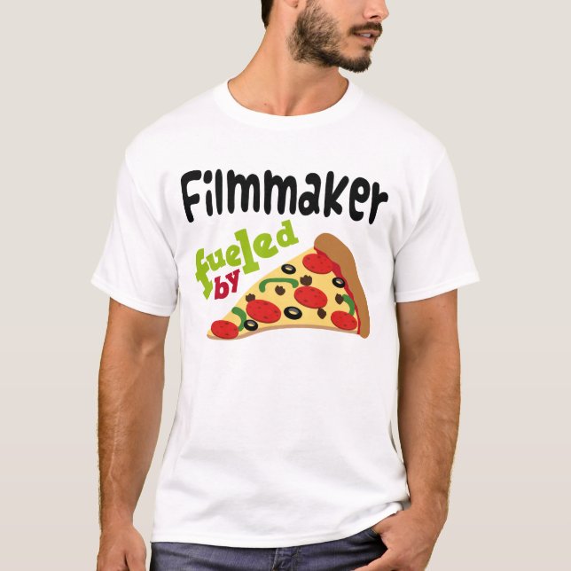 Camiseta (divertida) de la pizza del cineasta (Anverso)