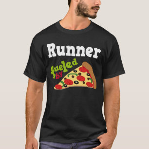 Camiseta (divertida) de la pizza del corredor
