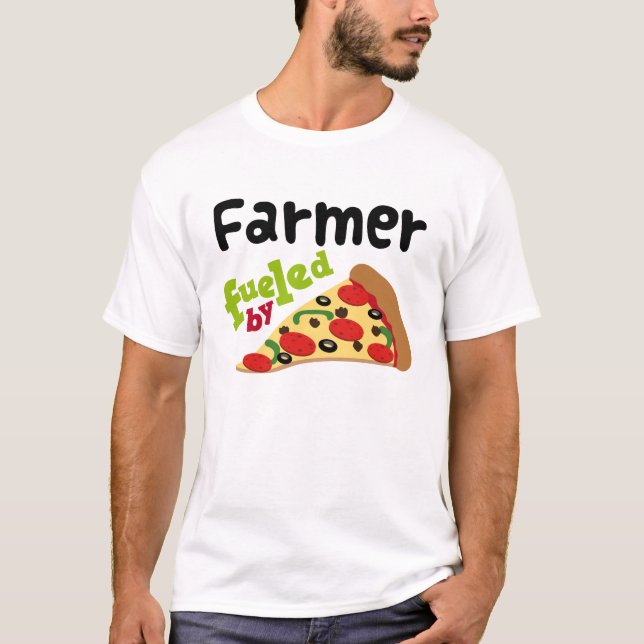 Camiseta (divertida) de la pizza del granjero (Anverso)
