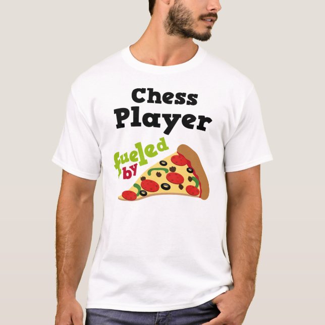 Camiseta (divertida) de la pizza del jugador de (Anverso)