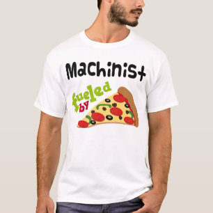 Camiseta (divertida) de la pizza del maquinista