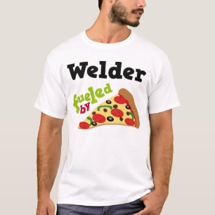 Camiseta (divertida) de la pizza del soldador