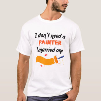 Camiseta divertida de la profesión de pintor