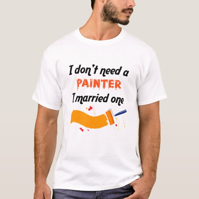Camiseta divertida de la profesión de pintor (Anverso)