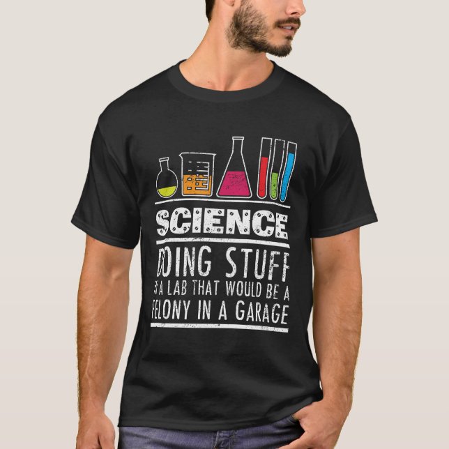 Camiseta divertida de la química de la ciencia (Anverso)