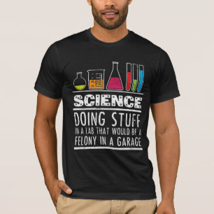 Camiseta divertida de la química de la ciencia