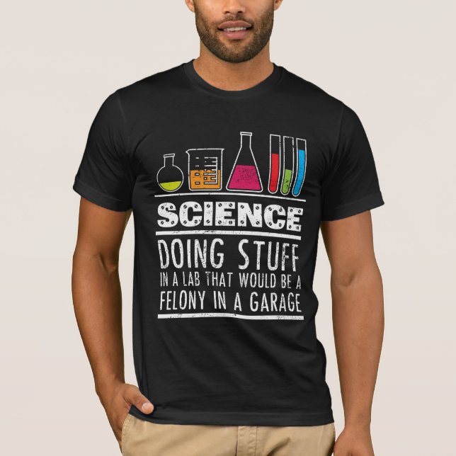 Camiseta divertida de la química de la ciencia (Anverso)