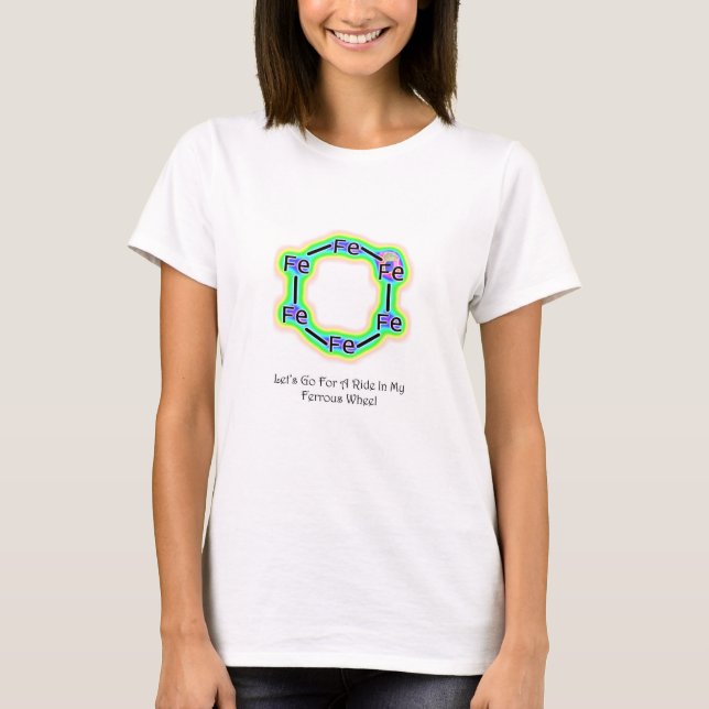 camiseta divertida de la química de la rueda (Anverso)