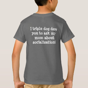 Camiseta divertida de la socialización de