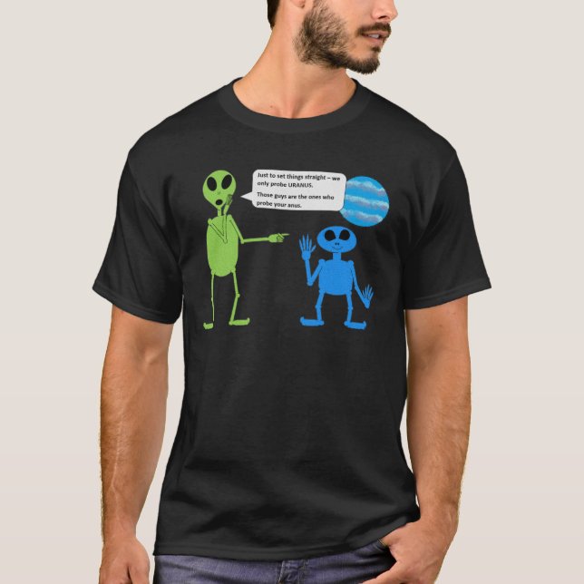 Camiseta divertida de la sonda Alien (Anverso)