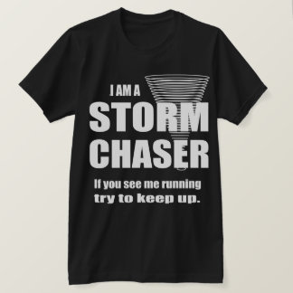 Camiseta divertida de la tormenta Chaser Bella Can
