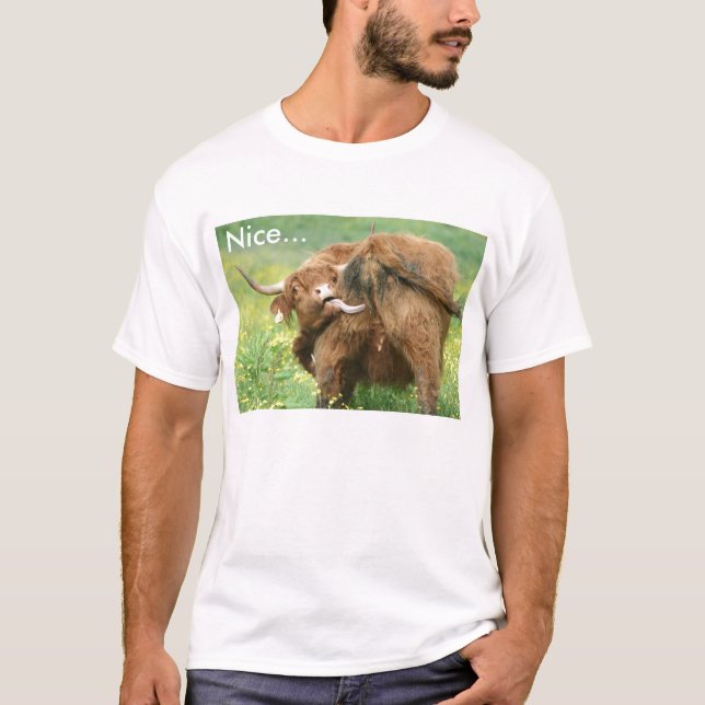 Camiseta divertida de la vaca de Aberdeen Angus (Anverso)