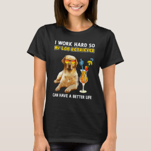 Camiseta divertida de Labrador Retriever amarillo 