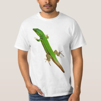 Camiseta divertida de lagarto verde grande