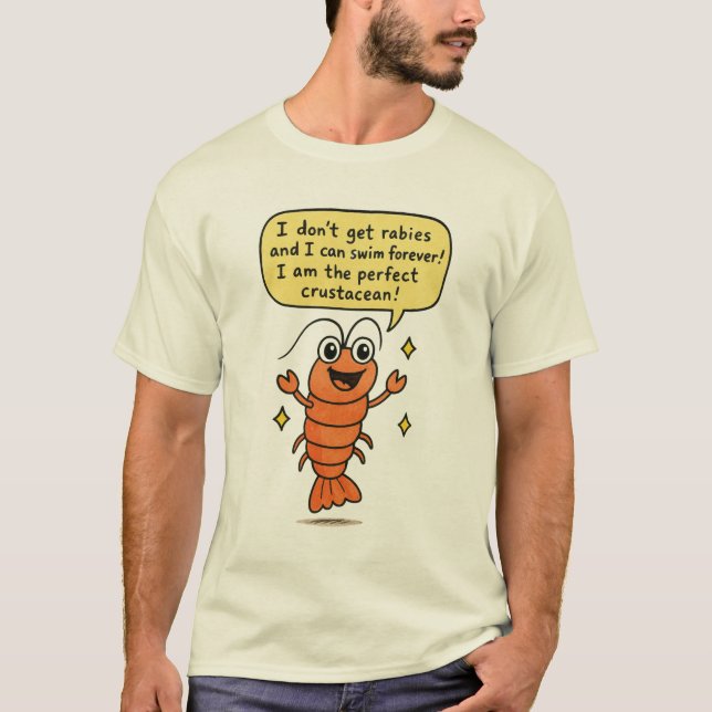 Camiseta divertida de langosta – “Soy el crustáceo (Anverso)