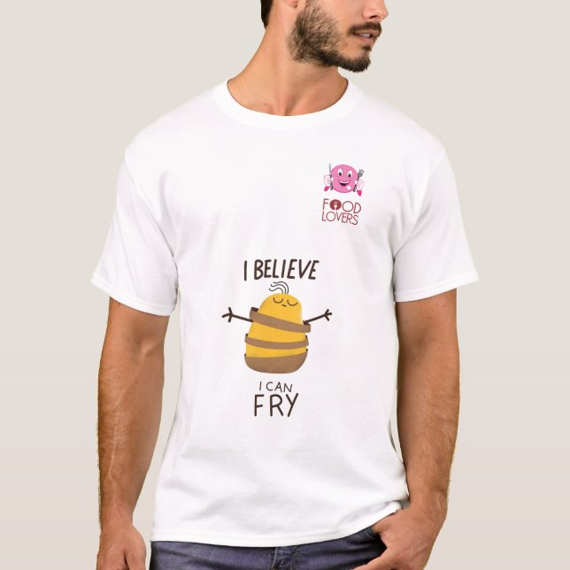 Camiseta divertida de las patatas fritas (Anverso)