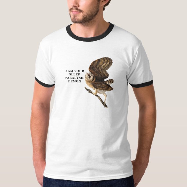 Camiseta Divertida de Lechuza Común  (Anverso)