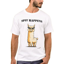 Camiseta Divertida de Llama - Escupe Sucede
