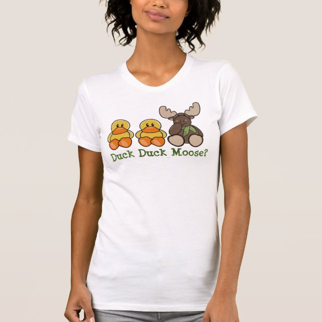 Camiseta divertida de los alces del pato del pato (Anverso)