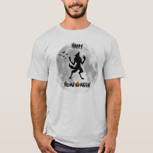 Camiseta divertida de los hombres de Howl-o-ween