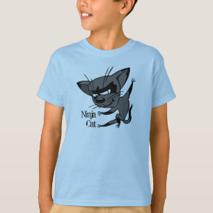 Camiseta divertida de los muchachos del gato de