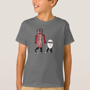 Camiseta divertida de los niños del tocino y del
