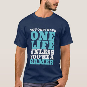 Camiseta divertida de los videojugadores para los