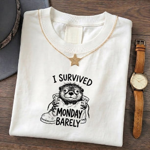 Camiseta divertida de lunes de supervivencia de nu