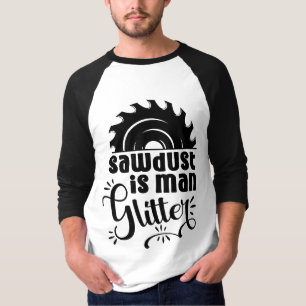 Camiseta divertida de madera