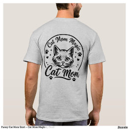 Camiseta Divertida de Mamá de Gato – Magia de Mamá