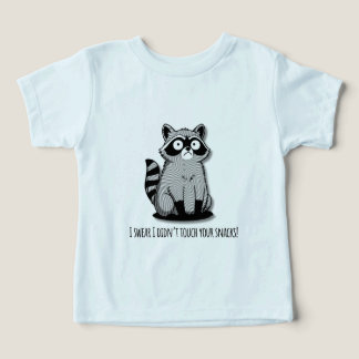 Camiseta Divertida de Mapache “Juro que No Toqué 