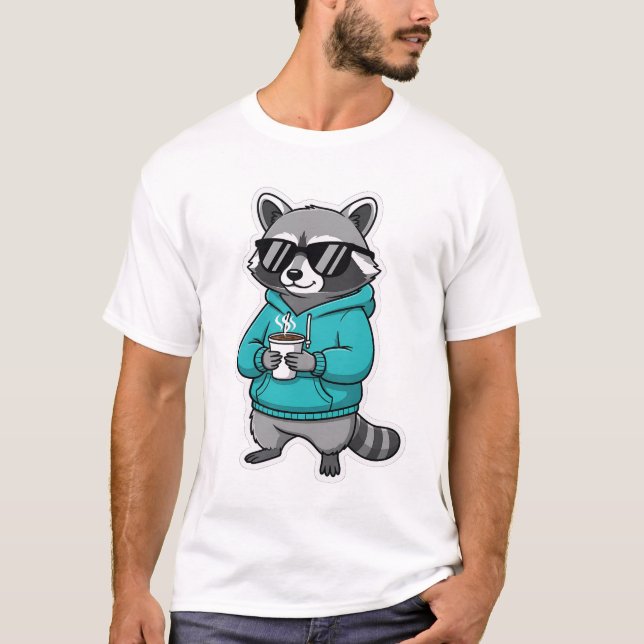 Camiseta Divertida de Mapache | Regalo para Amante (Anverso)