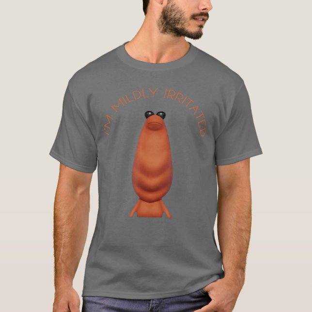 Camiseta divertida de Marcus The Worm, ligeramente (Anverso)