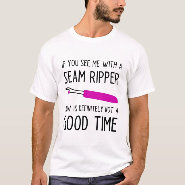 Camiseta divertida de mascado y consigna para la a (Anverso)